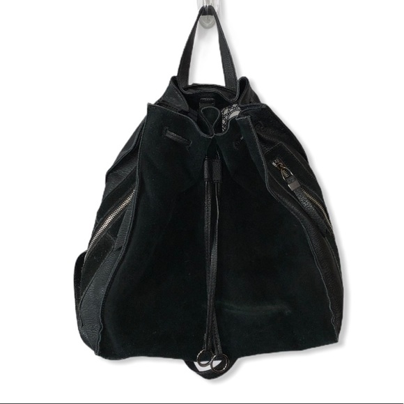 Moda Luxe Black Suede Festival Backpack main image 4